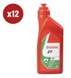 12 pezzi olio motore moto/scooter 2t lubrificante minerale 1l oil> Outlet