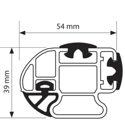 Barra portatutto alluminio - 150 cm  n10040>Nordrive Online