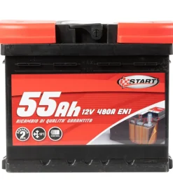 Batteria auto 55ah 12v 480a polo positivo destro cassetta l1><noscript><img width=