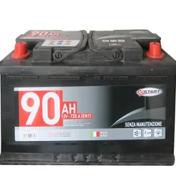 Batteria auto 90ah 12v 720a polo positivo sinistro cassetta l4b> Sale