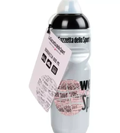 Borraccia per bicicletta gazzetta dello sport grigio perlato in plastica, 800 ml><noscript><img width=