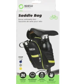 Borsa da sella per bicicletta in nylon, 26x8,8x7 cm><noscript><img width=