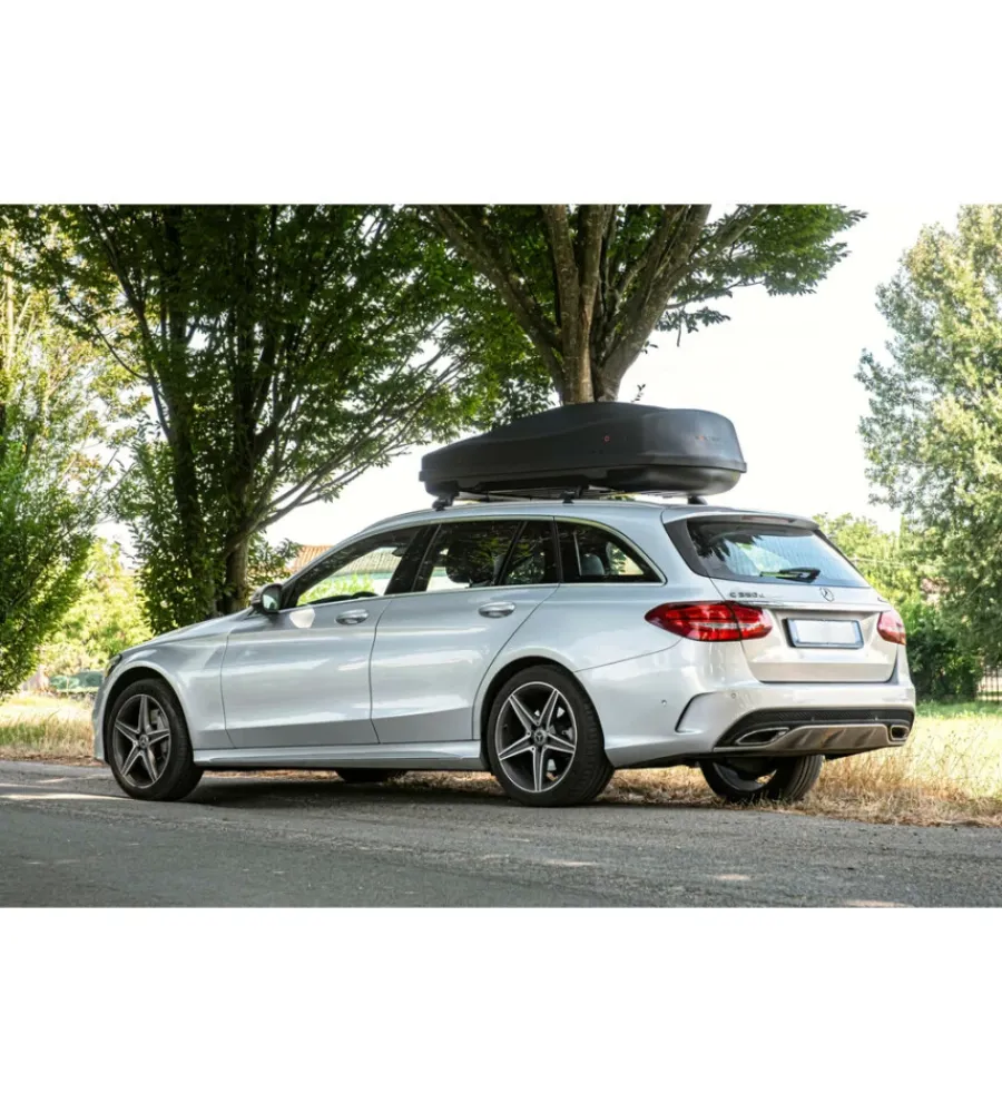 Box tetto per auto 400 litri in abs nero goffrato - n60040>Nordrive New