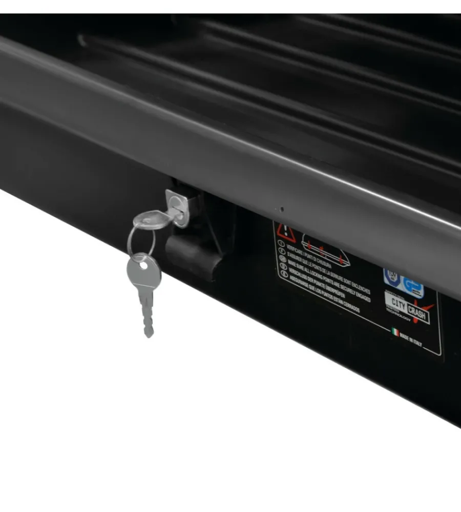 Box tetto per auto 333 litri in abs nero goffrato - n60033>Nordrive Online