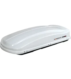 Box tetto per auto 530 litri in abs bianco lucido - n60023>Nordrive Best