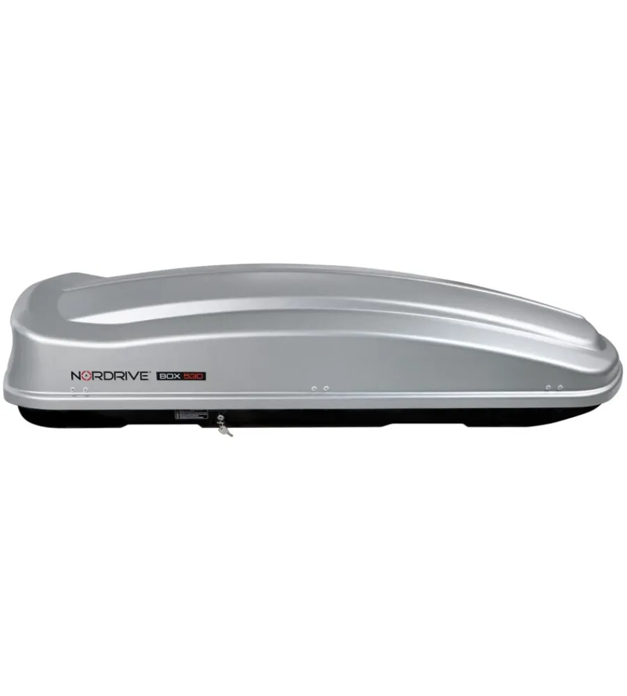 Box tetto per auto 530 litri in abs grigio goffrato - n60020>Nordrive Sale