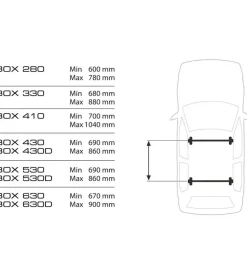 Box tetto per auto 430 litri in abs con doppia apertura nero lucido - n60015><noscript><img width=