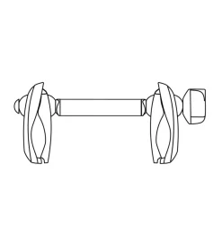 Braccetto ferma telaio da bici a bici per portabici justclick e foldclick  yck609>Yakima