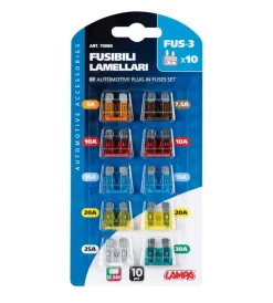 Cartellina fusibili lamellari 10 pezzi  70080>Lampa Outlet