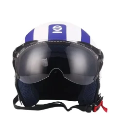 Casco moto "sp501" bianco/blu, tg m>Sparco Hot