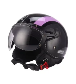 Casco moto "sp501" nero/viola, tg l>Sparco New