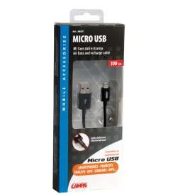 Cavo usb micro usb - 100 cm - nero  38931><noscript><img width=