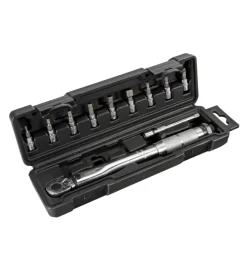 Chiave dinamometrica con cricchetto reversibile, 9 adattatori><noscript><img width=