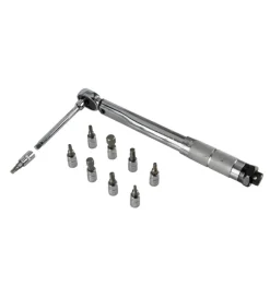 Chiave dinamometrica con cricchetto reversibile, 9 adattatori><noscript><img width=