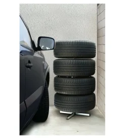 Colonna porta cerchi e pneumatici per auto in acciaio - 15956>Lampa New