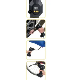 Compressore ad aria portatile digitale in abs, 120 w><noscript><img width=