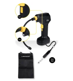 Compressore ad aria portatile digitale in abs, 120 w><noscript><img width=