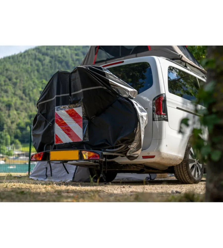 Copertura per portabici su gancio traino 190x50x130 cm - n60058>Nordrive Discount