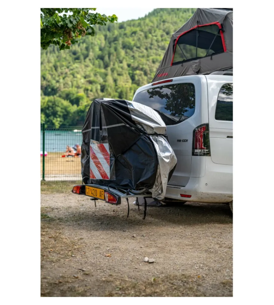 Copertura per portabici su gancio traino 190x50x130 cm - n60058>Nordrive Discount