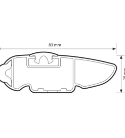 Coppia barre portatutto in alluminio silenzio - m - 120 cm  n15085>Nordrive Best