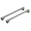 Coppia barre portatutto in alluminio silenzio rail - m - 120 cm  n15095>Nordrive Best