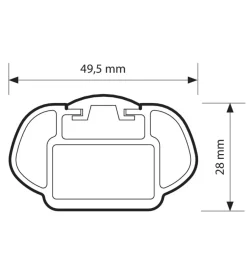 Coppia barre portatutto in alluminio alumia - xl - 140 cm n15027>Nordrive