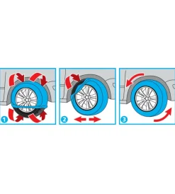 Coppia di calze da neve per auto snowdrive 