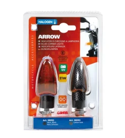 Coppia frecce carbon "arrow" arancio  90093>Lampa Discount