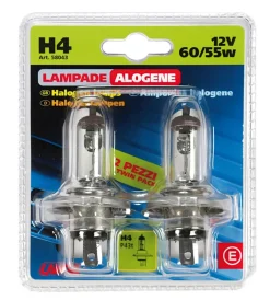 Coppia de h4 12v 60/55w twin d/blister  58043>Lampa