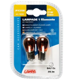 Coppia de 12v 15s 21w arancio  58065>Lampa New