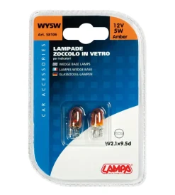 Coppia de 12v w2 1x9 5d 5w aran  58106>Lampa Clearance