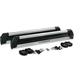 Coppia portasci "pro-slider evo aluminium ps-60" argento - n40000>Nordrive Best
