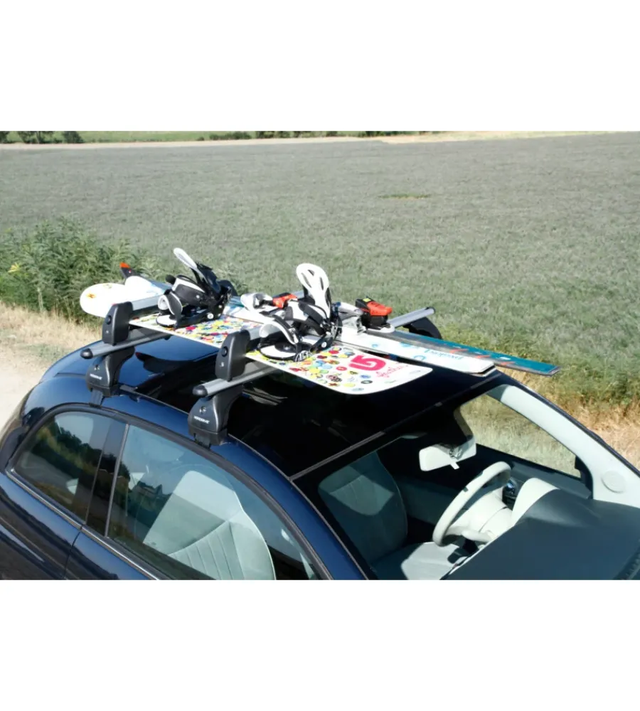 Coppia portasci "nordic-king evo aluminium nk-60" argento - n40011>Nordrive