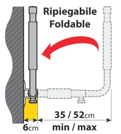 Coppia supporti da parete per box tetto tipo 1, laterale  n60050 -><noscript><img width=