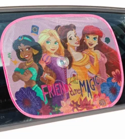Coppia tendine auto laterali "disney princess" 44x35 cm>