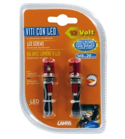 Coppia viti luce rosso  90173>Lampa Discount