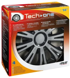 Copricerchi per auto "avera" silver & black - ø 14" pilot 31616>Lampa Best