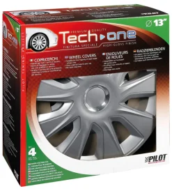 Copricerchi per auto "stratos rc silver" - ø 13" pilot  31595>Lampa Hot