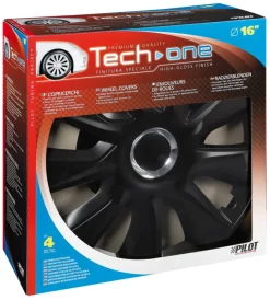 Copricerchi per auto "stratos rc black" - ø 16" pilot 31608>Lampa Discount