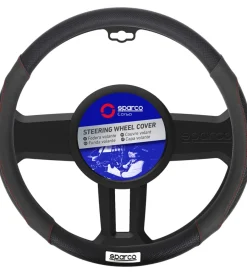 Coprivolante auto universale nero con dettagli traforati - spc1113>Sparco Best