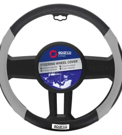 Coprivolante auto universale grigio/nero con dettagli traforati - spc1113>Sparco Outlet