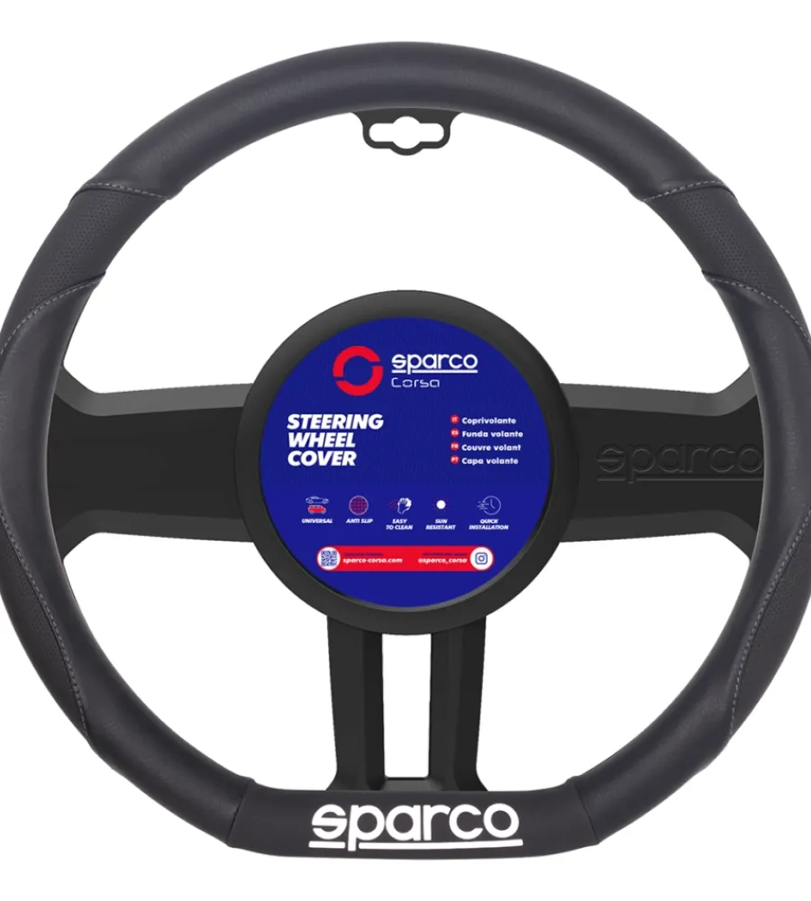 Coprivolante per auto nero in pvc>Sparco New