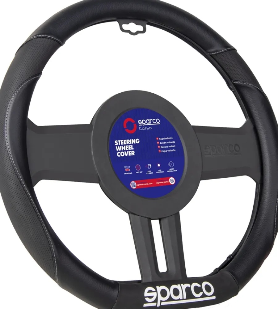 Coprivolante per auto nero in pvc>Sparco New