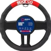 Coprivolante universale per auto nero e rosso>Sparco Discount