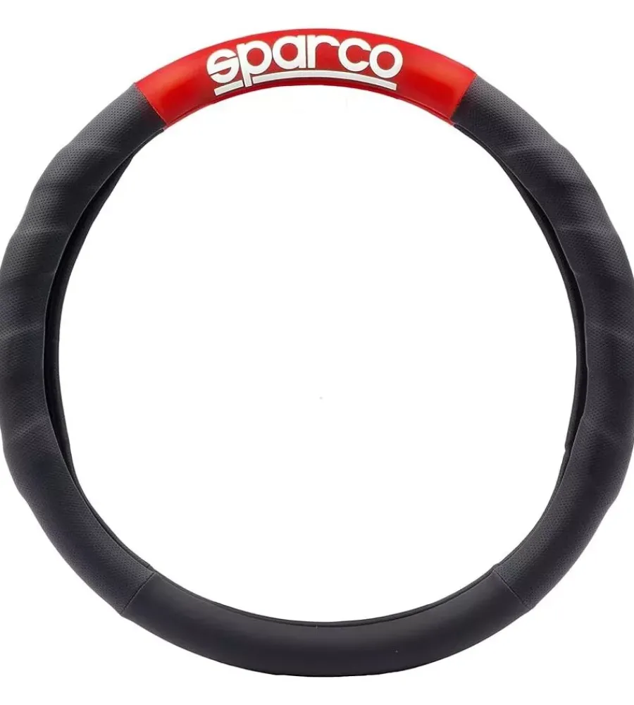 Coprivolante universale per auto nero e rosso>Sparco Discount