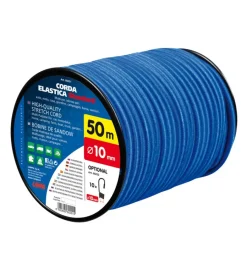 Corda elastica blu, bobina diametro 10 mm lunghezza 50 metri ->Lampa Discount