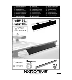 Deflettore aero kargo k11 - 110 cm  n11054 -><noscript><img width=