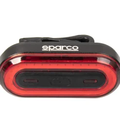 Fanalino posteriore per bicicletta in alluminio e silicone, 3 modalita' di illuminazione><noscript><img width=