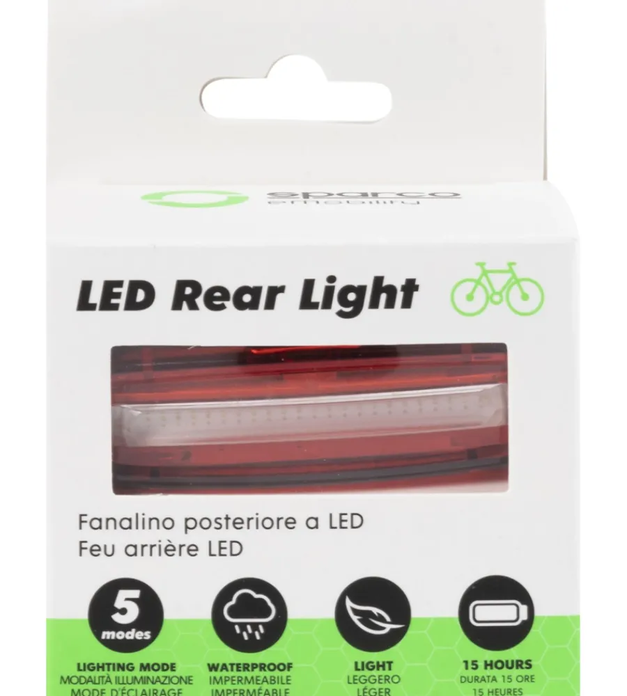 Fanalino posteriore per bicicletta , 7,2x2,1x2,2 cm>Sparco New