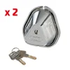 Kit 2 serrature aggiuntive per porte veicoli commerciali "vigilant" - 65412>Lampa Best